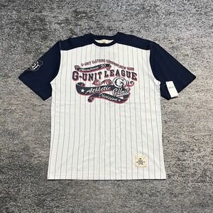 NEW Vintage G-Unit League Athletic Division T Shirt Mens Large White Y2K 2000s